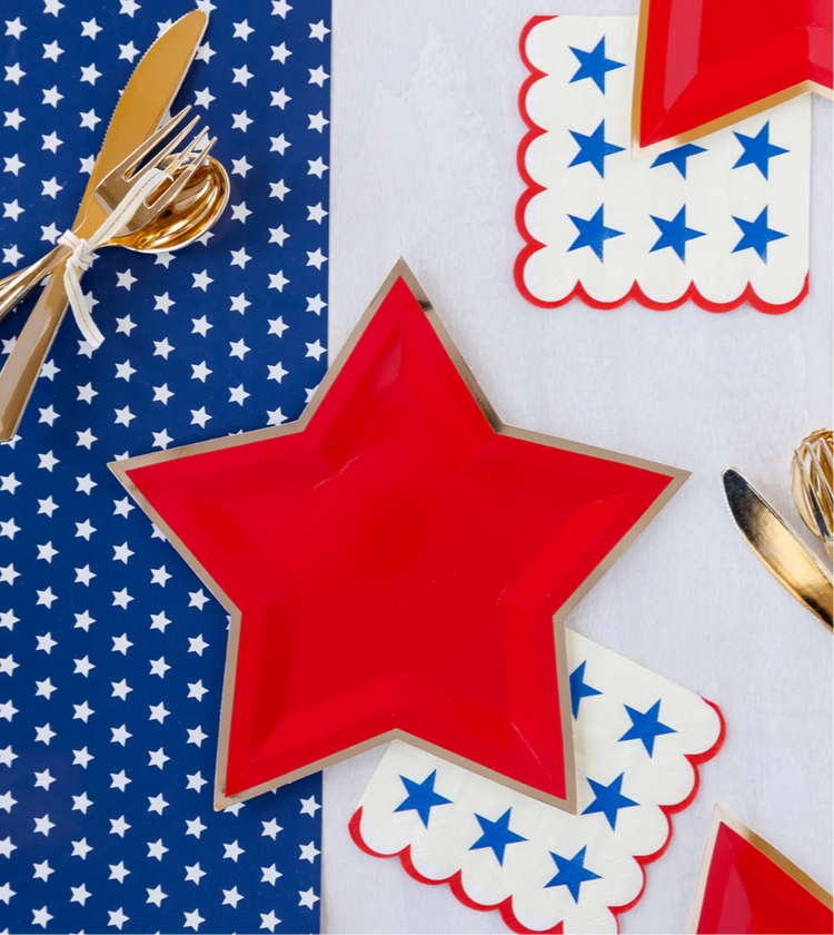 Stars And Scallops Napkins: 25ct