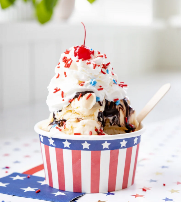 Stars Ice Cream Bowls: 12ct
