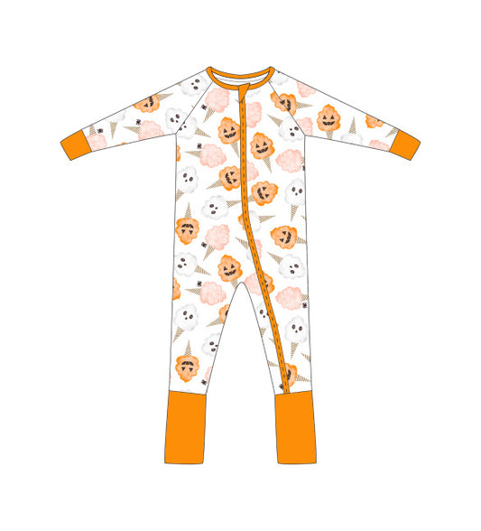 Spooky Sweet Zip Romper