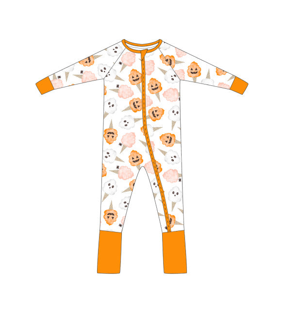 Spooky Sweet Zip Romper