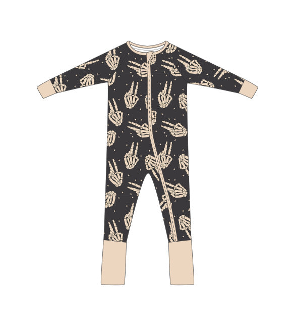 Skelly Zip Romper