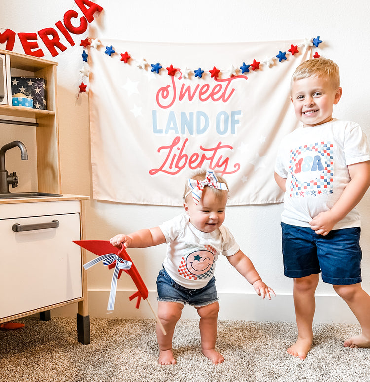 American Smile Baby Onesie