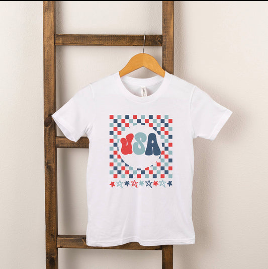 USA Checkerboard Tee